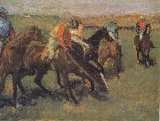 Edgar Degas Before the race Spain oil painting reproduction